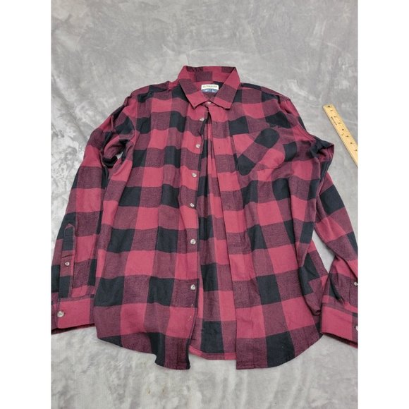 Magellan Flannel Shirt Mens Large Plaid Button Up Long Sleeve Classic Fit‎ - Picture 1 of 7